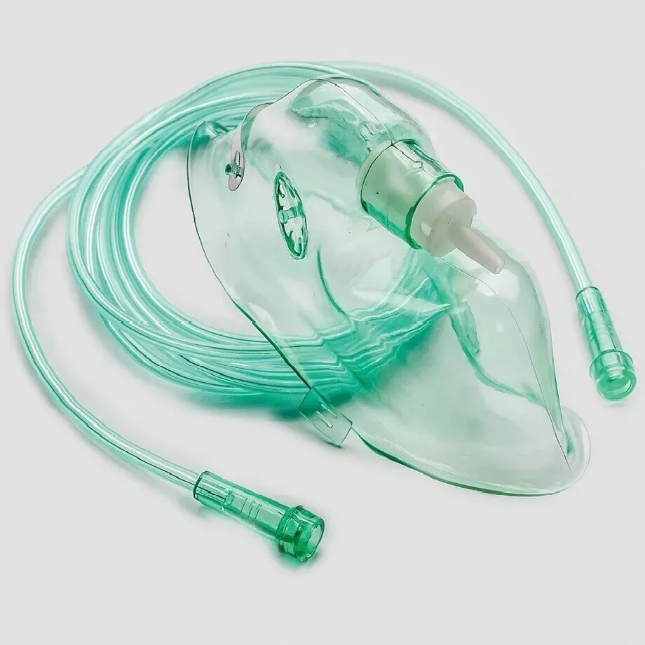 L Medium Concentration Oxygen Mask (with 2.1m Tubing) Sterile Latex Free Size: L
