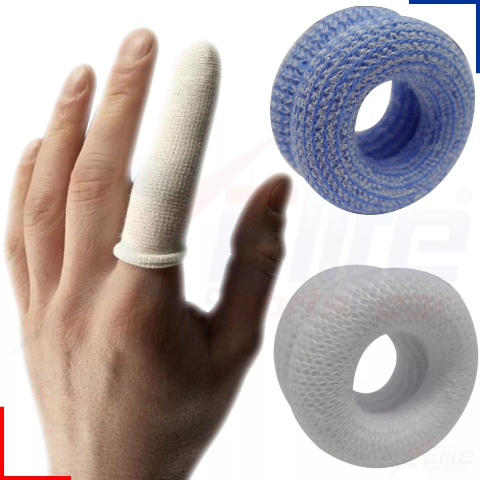 Blue Tubular Finger Cot Bob Buddies Protective Catering Dressing Bandage