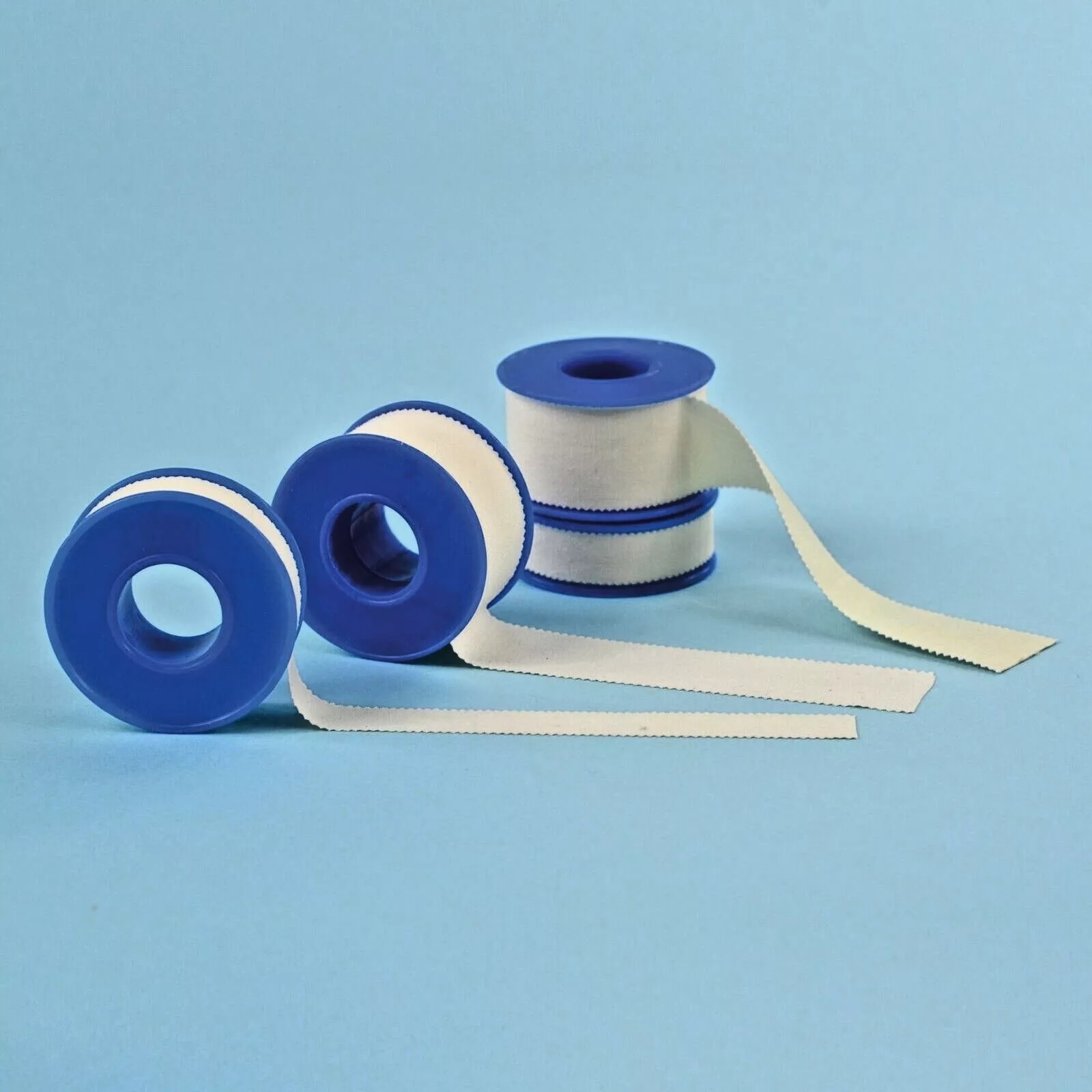 SENSIplast Adhesive Cotton Fabric Tape Medical Hypoallergenic Elastic Spooled 1.25cm x 5m