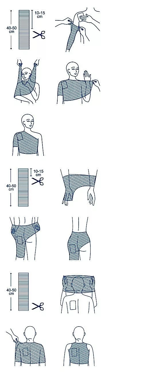 1m No 10 - Hips, Trunk elastoNET Elastic Tubular Mesh Net Bandage Dressings Fixation Highly Stretchable thumbnail 5