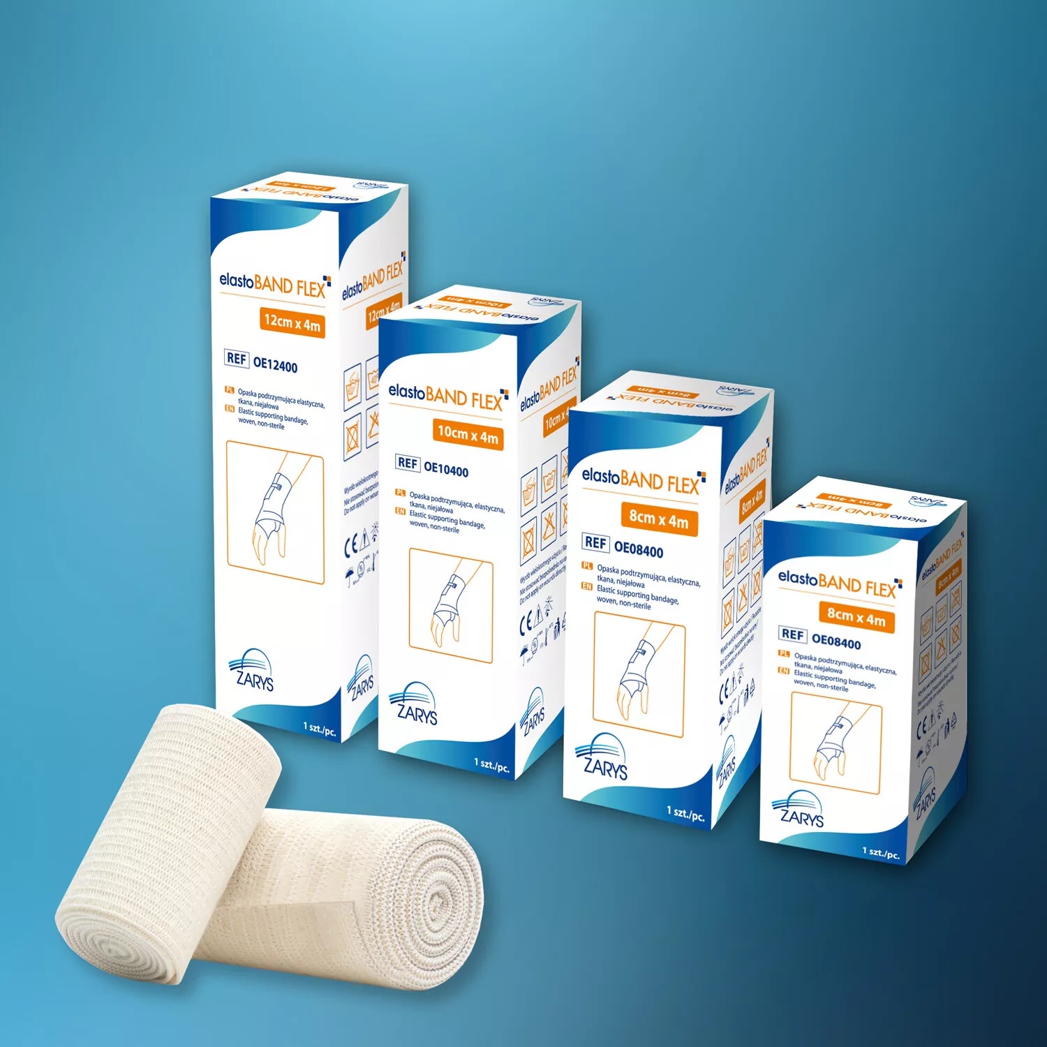 10cm x 5m Conforming Stretch Elastic Bandage Reusable First Aid BOX PACKAGING 8, 10, 12, 15cm x 4m, 5m thumbnail 4