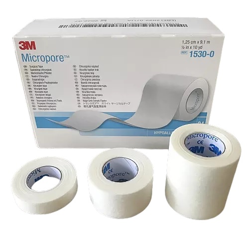 3M Micropore Surgical Tape 2.5cm x 9.1m Breathable Eyelash Extension